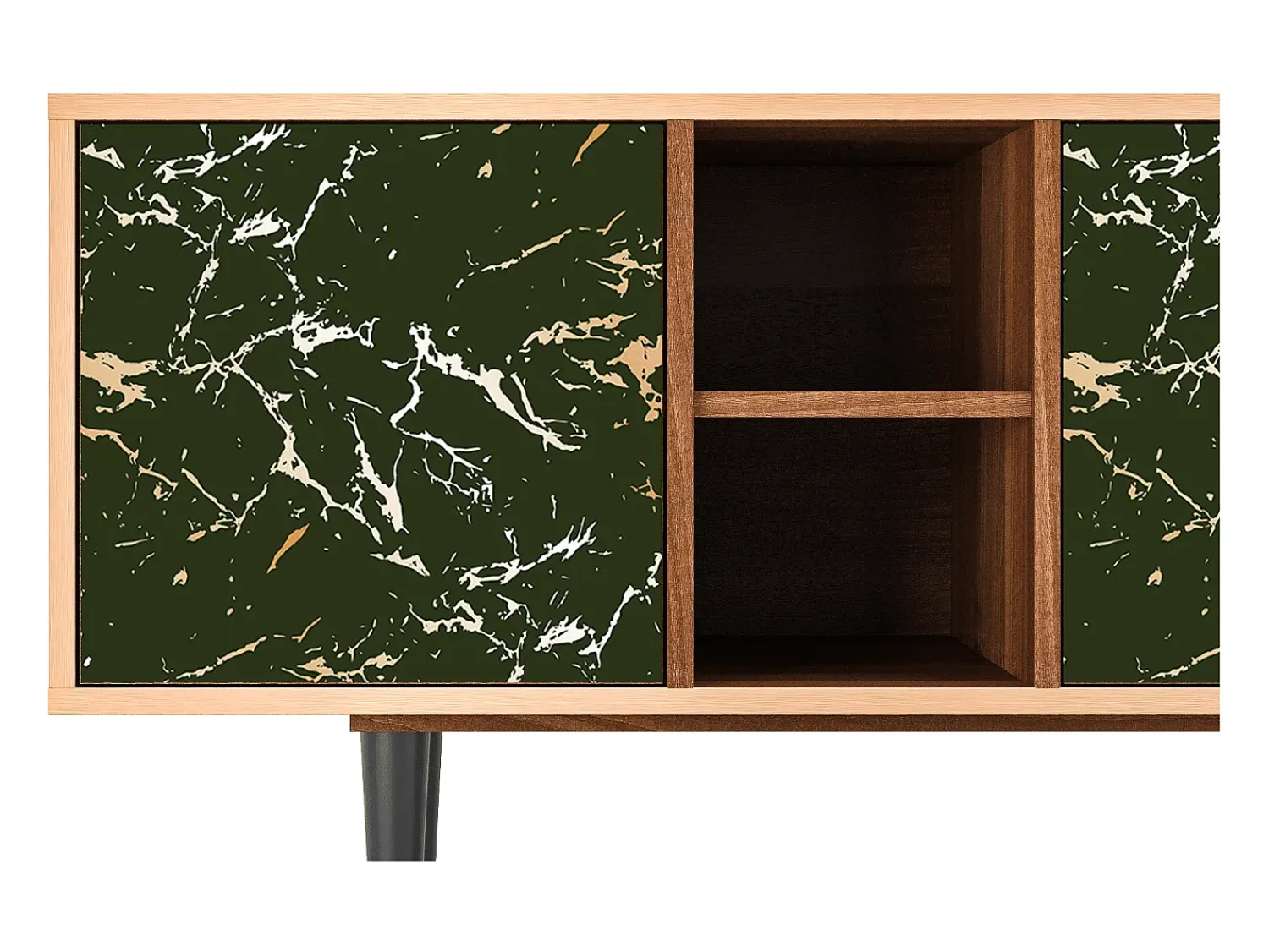 Móvel De Tv* Mueble de TV - 150х69х41 cm - T5 - Amazon Forest, Nogueira Castanho