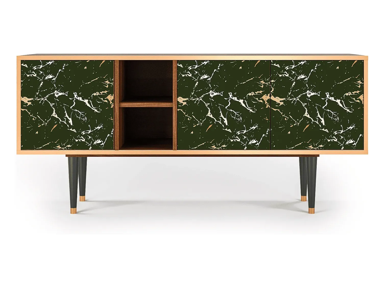 Móvel De Tv* Mueble de TV - 150х69х41 cm - T5 - Amazon Forest, Nogueira Castanho