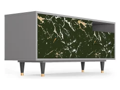 Mueble de TV - 125х56х41 cm - T7 - Amazon Forest, Cinza Cinzento