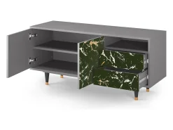 Mueble de TV - 125х56х41 cm - T7 - Amazon Forest, Cinza Cinzento