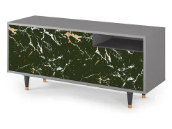 Mueble de TV - 125х56х41 cm - T7 - Amazon Forest, Cinza Cinzento