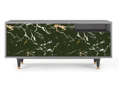 Mueble de TV - 125х56х41 cm - T7 - Amazon Forest, Cinza Cinzento