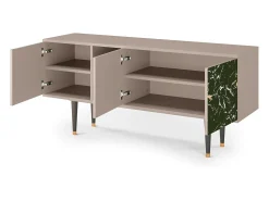 Móvel De Tv| Mueble de TV - 150х69х41 cm - T5 - Amazon Forest, Latte Bege