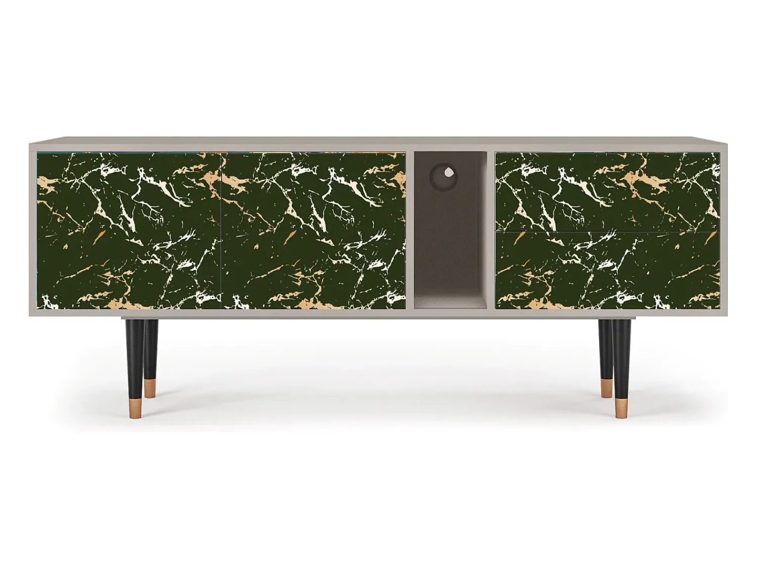 Móvel De Tv| Mueble de TV - 170х69х48 cm - T1 - Amazon Forest, Areia Bege