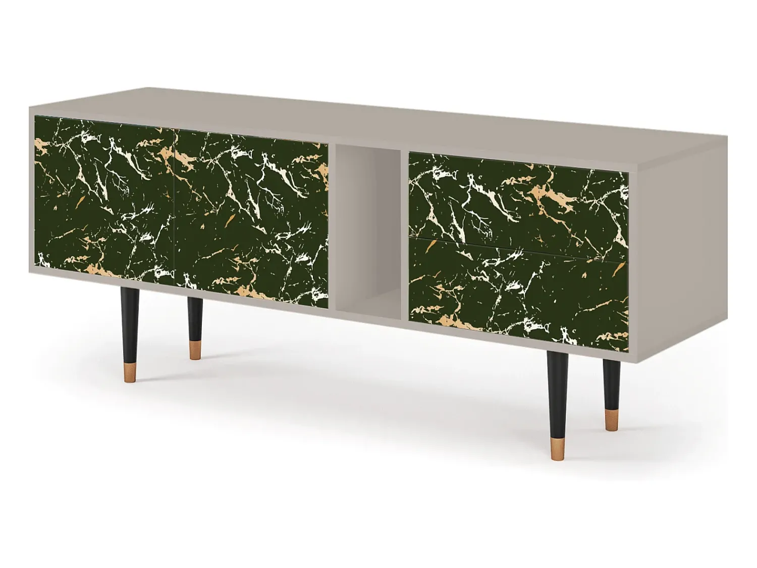 Móvel De Tv| Mueble de TV - 170х69х48 cm - T1 - Amazon Forest, Areia Bege