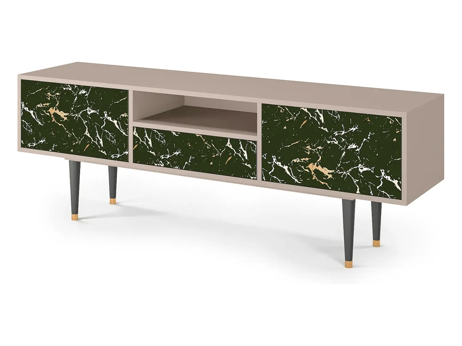 Discount Mueble de TV - 170х59х41 cm - T6 - Amazon Forest, Latte Bege