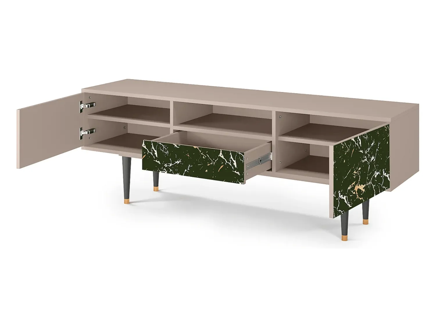 Discount Mueble de TV - 170х59х41 cm - T6 - Amazon Forest, Latte Bege