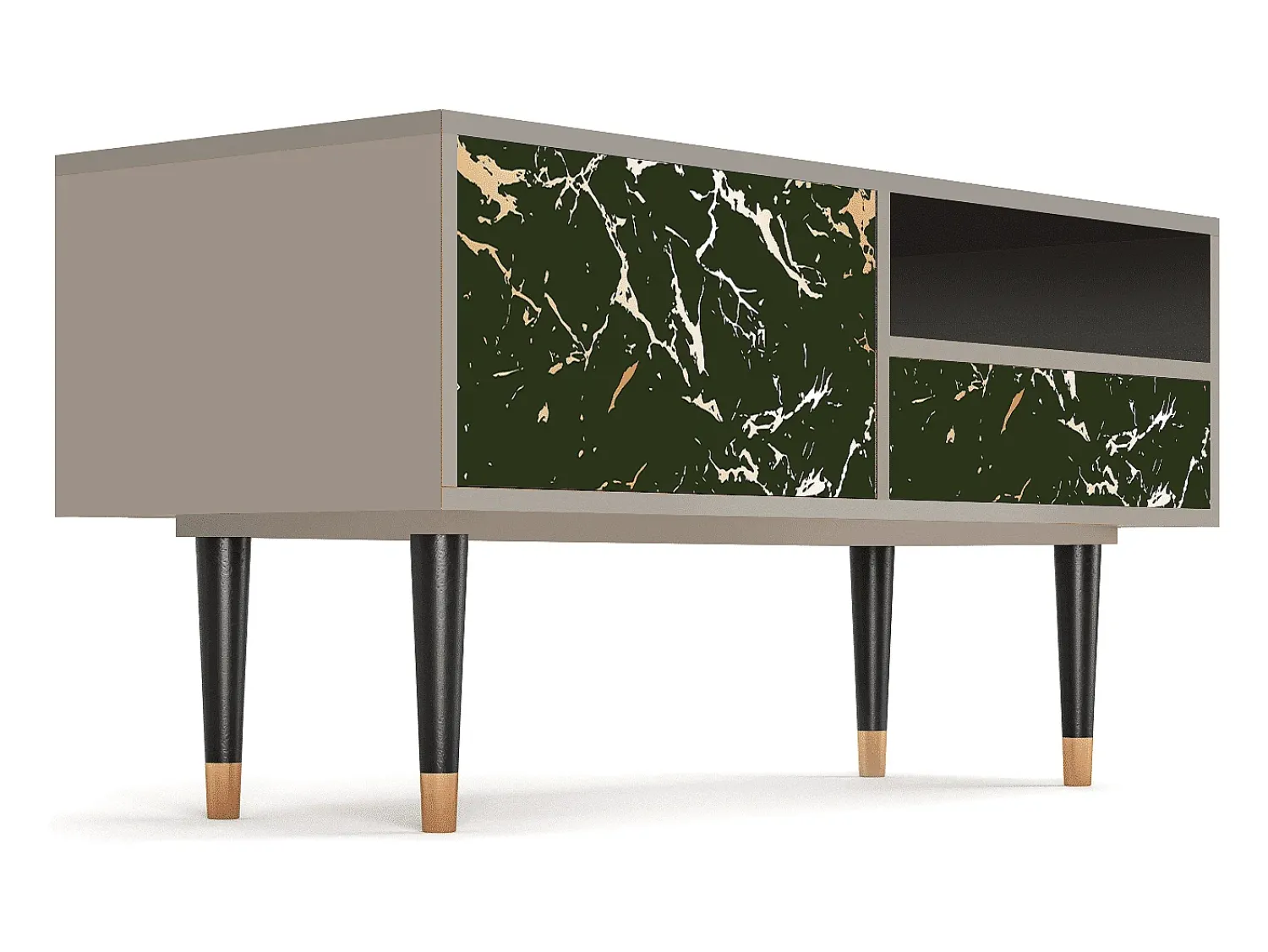Móvel De Tv| Mueble de TV - 115х59х48 cm - T3 - Amazon Forest, Areia Bege