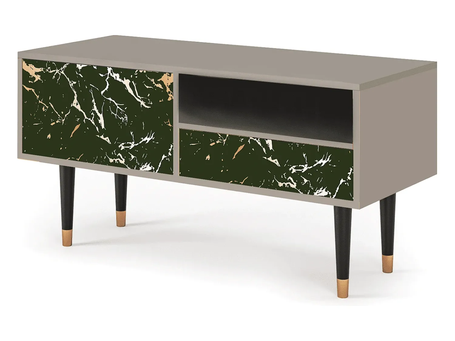Móvel De Tv| Mueble de TV - 115х59х48 cm - T3 - Amazon Forest, Areia Bege