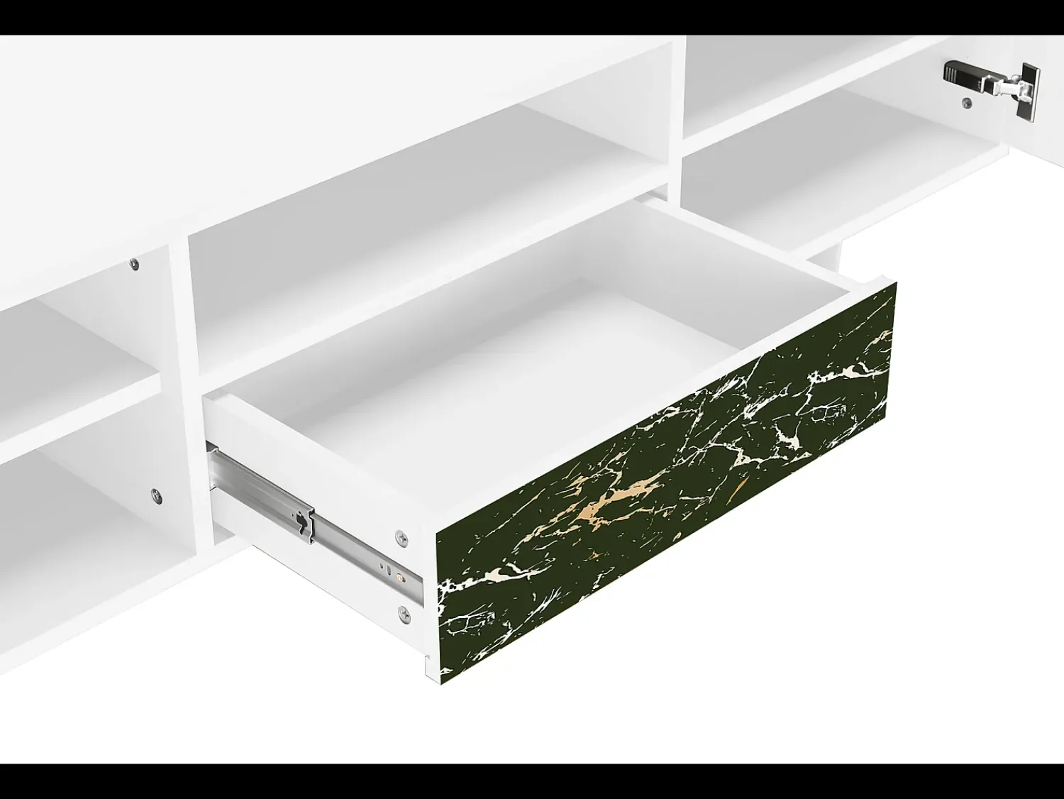 Discount Mueble de TV - 170х59х41 cm - T6 - Amazon Forest, Branco Bege