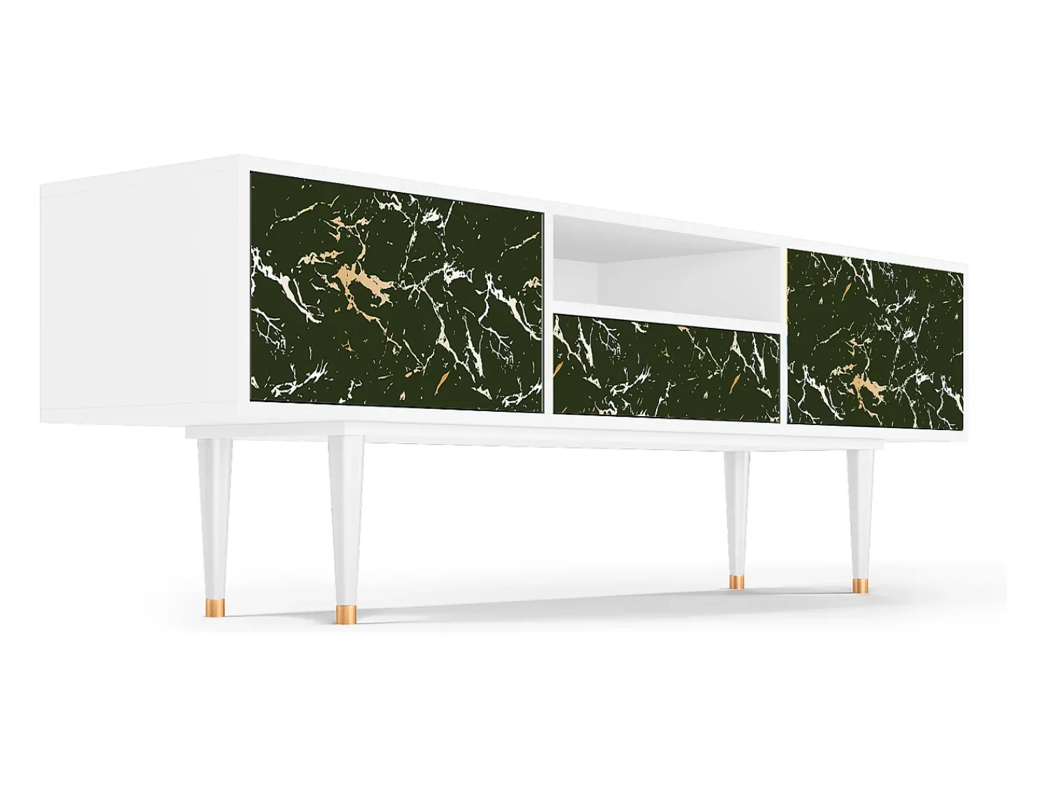 Discount Mueble de TV - 170х59х41 cm - T6 - Amazon Forest, Branco Bege