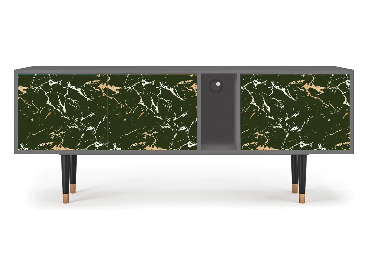 Mueble de TV - 170х69х48 cm - T1 - Amazon Forest, Cinza^ Móvel De Tv