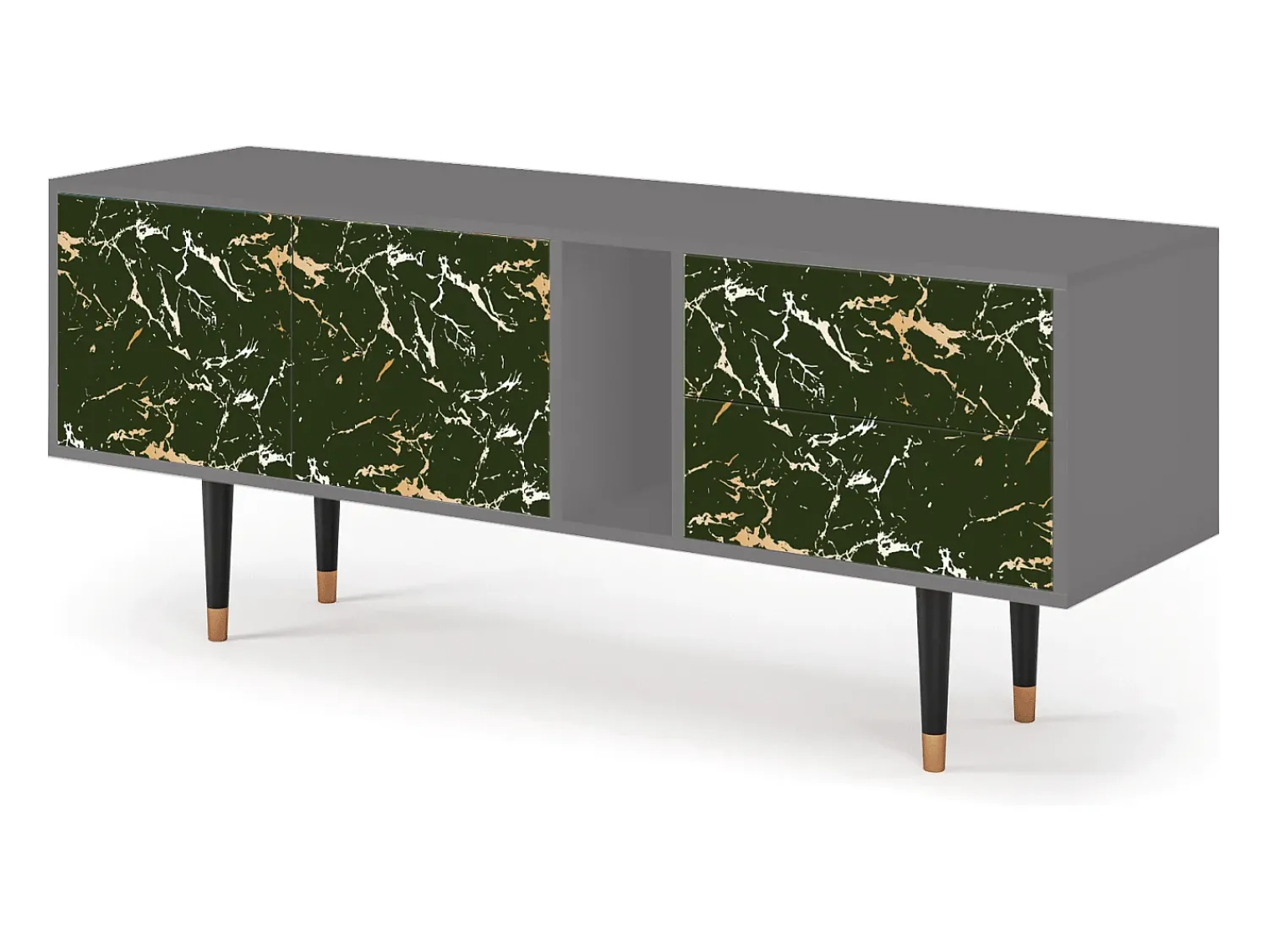 Mueble de TV - 170х69х48 cm - T1 - Amazon Forest, Cinza^ Móvel De Tv