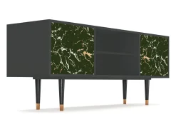 Móvel De Tv| Mueble de TV - 170х69х48 cm - T2 - Amazon Forest, Antracite Cinza antracite