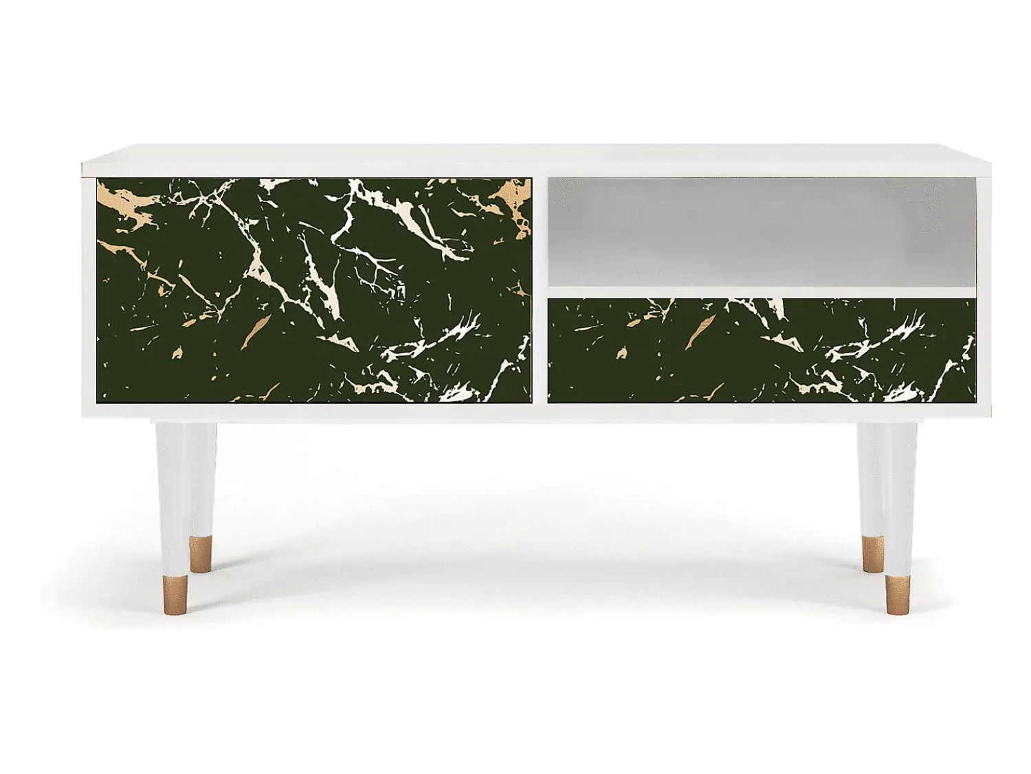 Móvel De Tv* Mueble de TV - 115х59х48 cm - T3 - Amazon Forest, Branco Bege