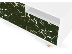 Mueble de TV - 125х56х41 cm - T7 - Amazon Forest, Branco^ Móvel De Tv