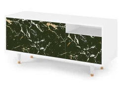 Mueble de TV - 125х56х41 cm - T7 - Amazon Forest, Branco^ Móvel De Tv