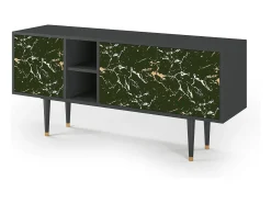 Móvel De Tv| Mueble de TV - 150х69х41 cm - T5 - Amazon Forest, Antracite Cinza antracite