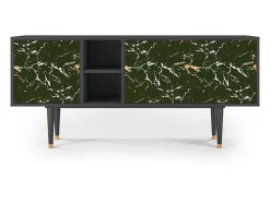 Móvel De Tv| Mueble de TV - 150х69х41 cm - T5 - Amazon Forest, Antracite Cinza antracite