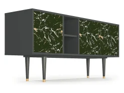 Móvel De Tv| Mueble de TV - 150х69х41 cm - T5 - Amazon Forest, Antracite Cinza antracite
