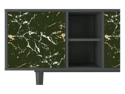 Móvel De Tv| Mueble de TV - 150х69х41 cm - T5 - Amazon Forest, Antracite Cinza antracite