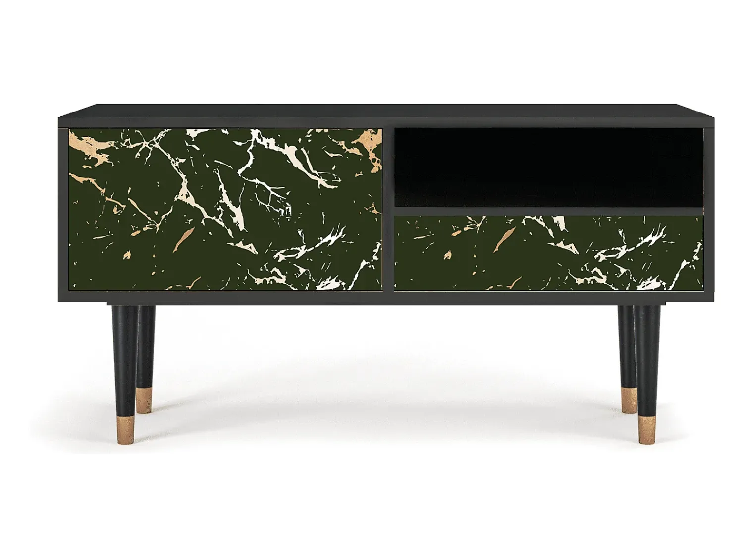 Clearance Mueble de TV - 115х59х48 cm - T3 - Amazon Forest, Antracite Cinza antracite