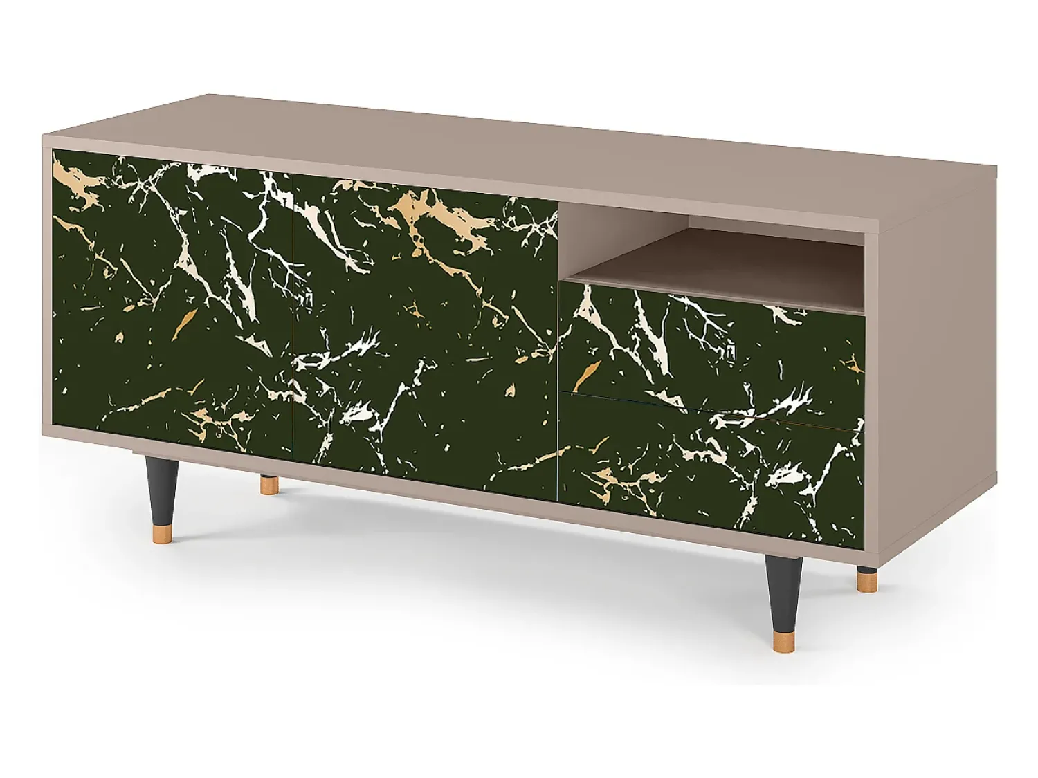 Mueble de TV - 125х56х41 cm - T7 - Amazon Forest, Latte^ Móvel De Tv