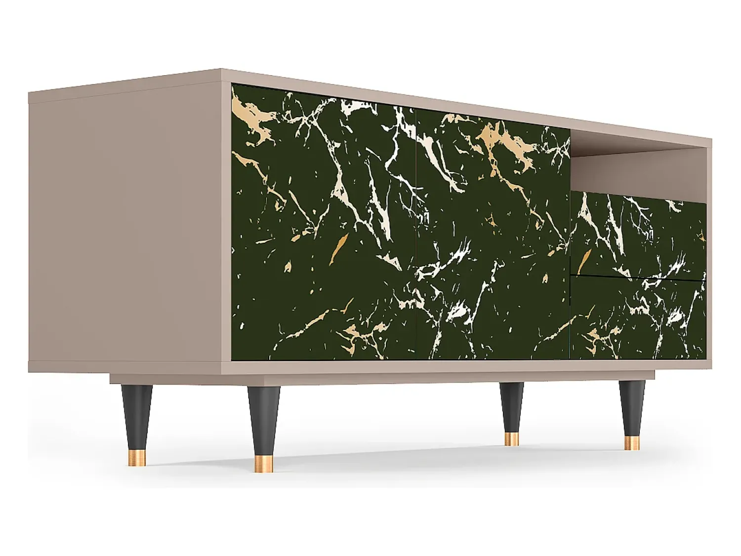 Mueble de TV - 125х56х41 cm - T7 - Amazon Forest, Latte^ Móvel De Tv