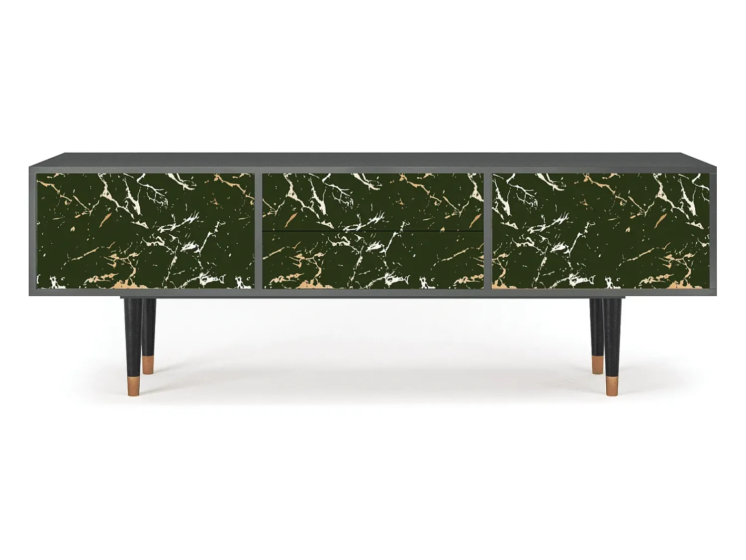 Móvel De Tv| Mueble de TV - 170х59х48 cm - T4 - Amazon Forest, Antracite Cinza antracite
