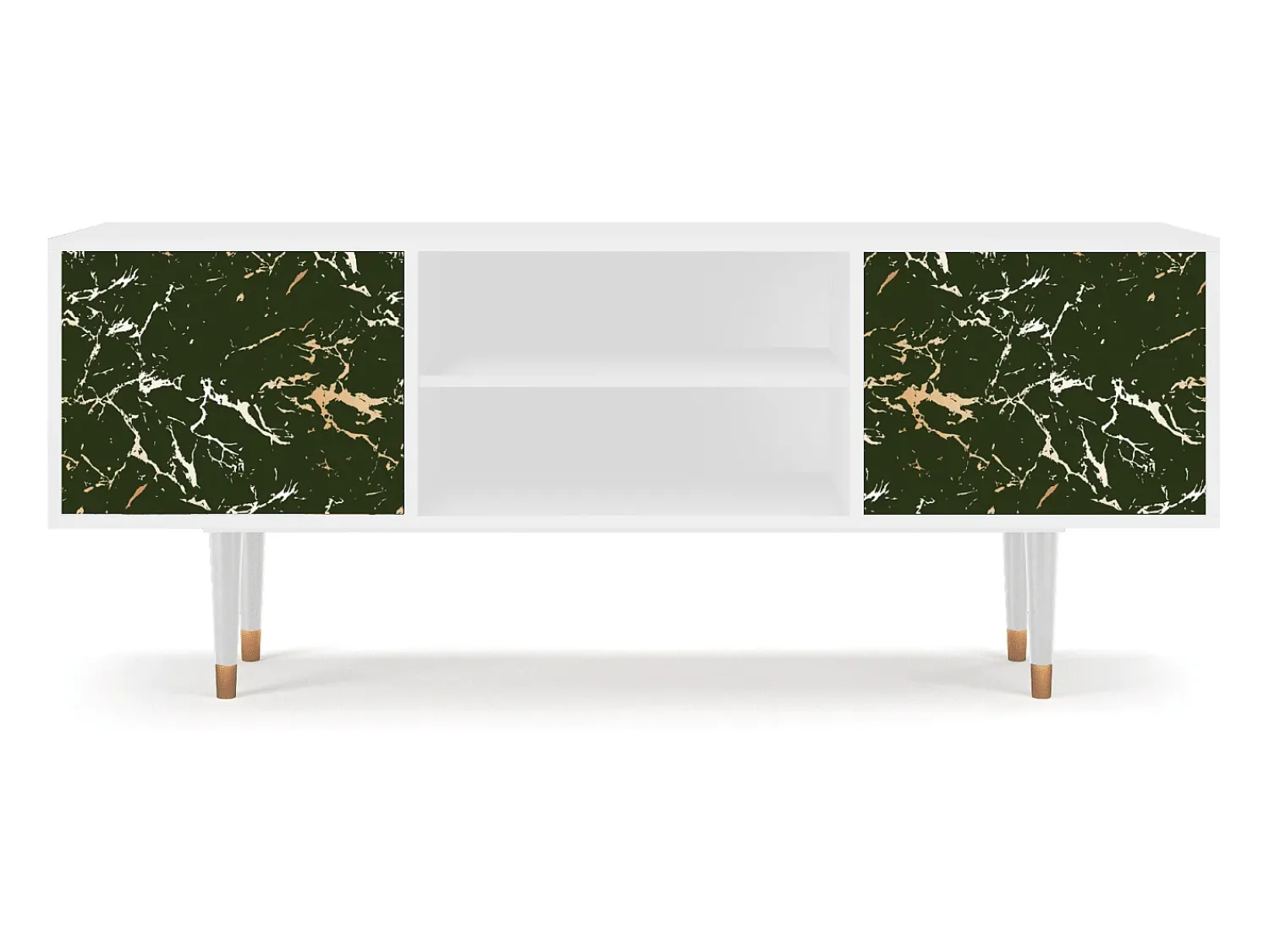 Hot Mueble de TV - 170х69х48 cm - T2 - Amazon Forest, Branco Bege