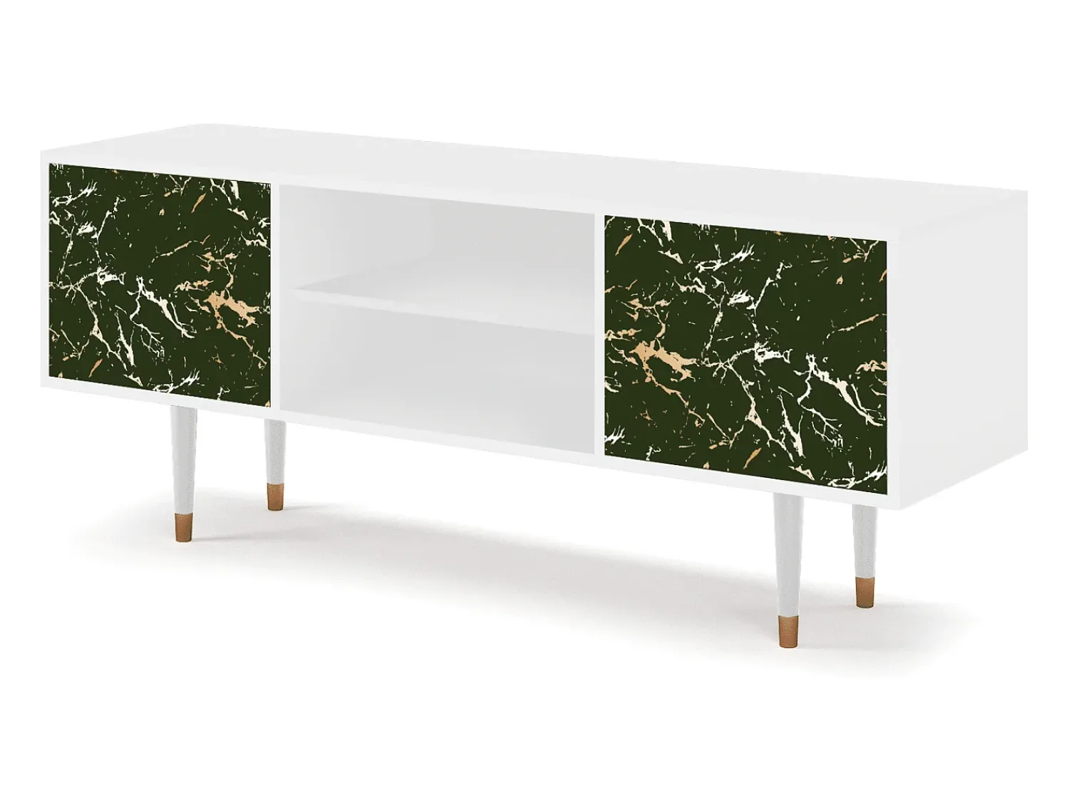 Hot Mueble de TV - 170х69х48 cm - T2 - Amazon Forest, Branco Bege