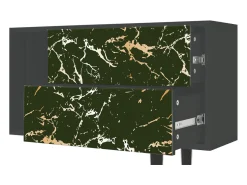 Móvel De Tv| Mueble de TV - 170х69х48 cm - T1 - Amazon Forest, Antracite Cinza antracite
