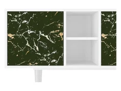 Mueble de TV - 150х69х41 cm - T5 - Amazon Forest, Branco^ Móvel De Tv