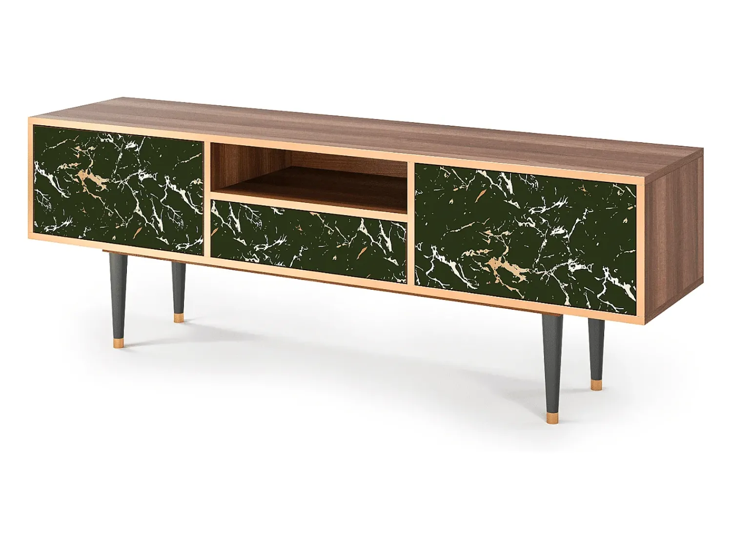 Clearance Mueble de TV - 170х59х41 cm - T6 - Amazon Forest, Nogueira Castanho
