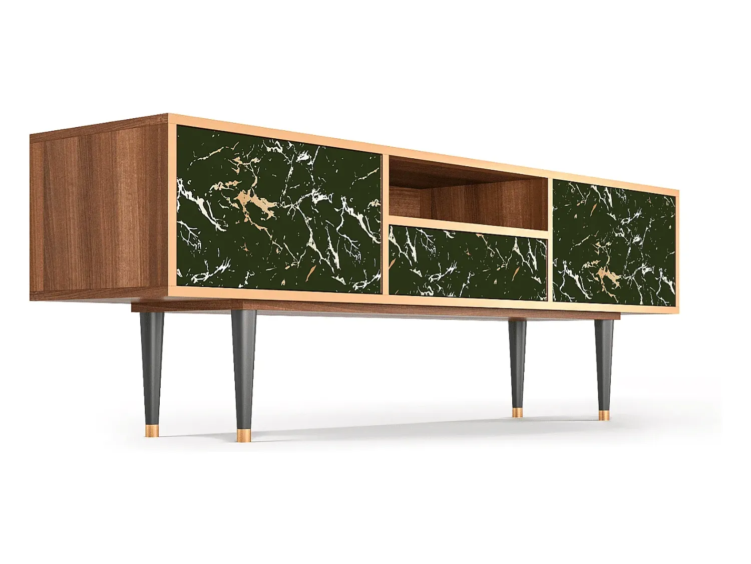 Clearance Mueble de TV - 170х59х41 cm - T6 - Amazon Forest, Nogueira Castanho