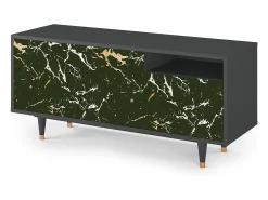 Móvel De Tv* Mueble de TV - 125х56х41 cm - T7 - Amazon Forest, Antracite Cinza antracite