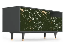 Móvel De Tv* Mueble de TV - 125х56х41 cm - T7 - Amazon Forest, Antracite Cinza antracite