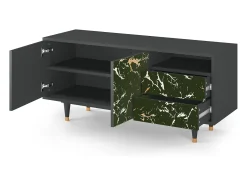 Móvel De Tv* Mueble de TV - 125х56х41 cm - T7 - Amazon Forest, Antracite Cinza antracite