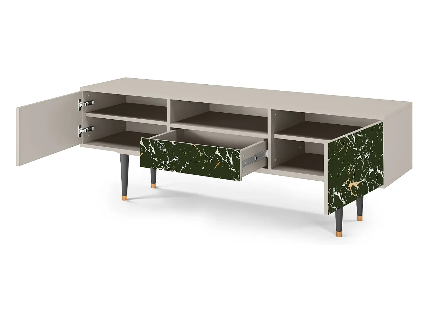 New Mueble de TV - 170х59х41 cm - T6 - Amazon Forest, Areia Bege
