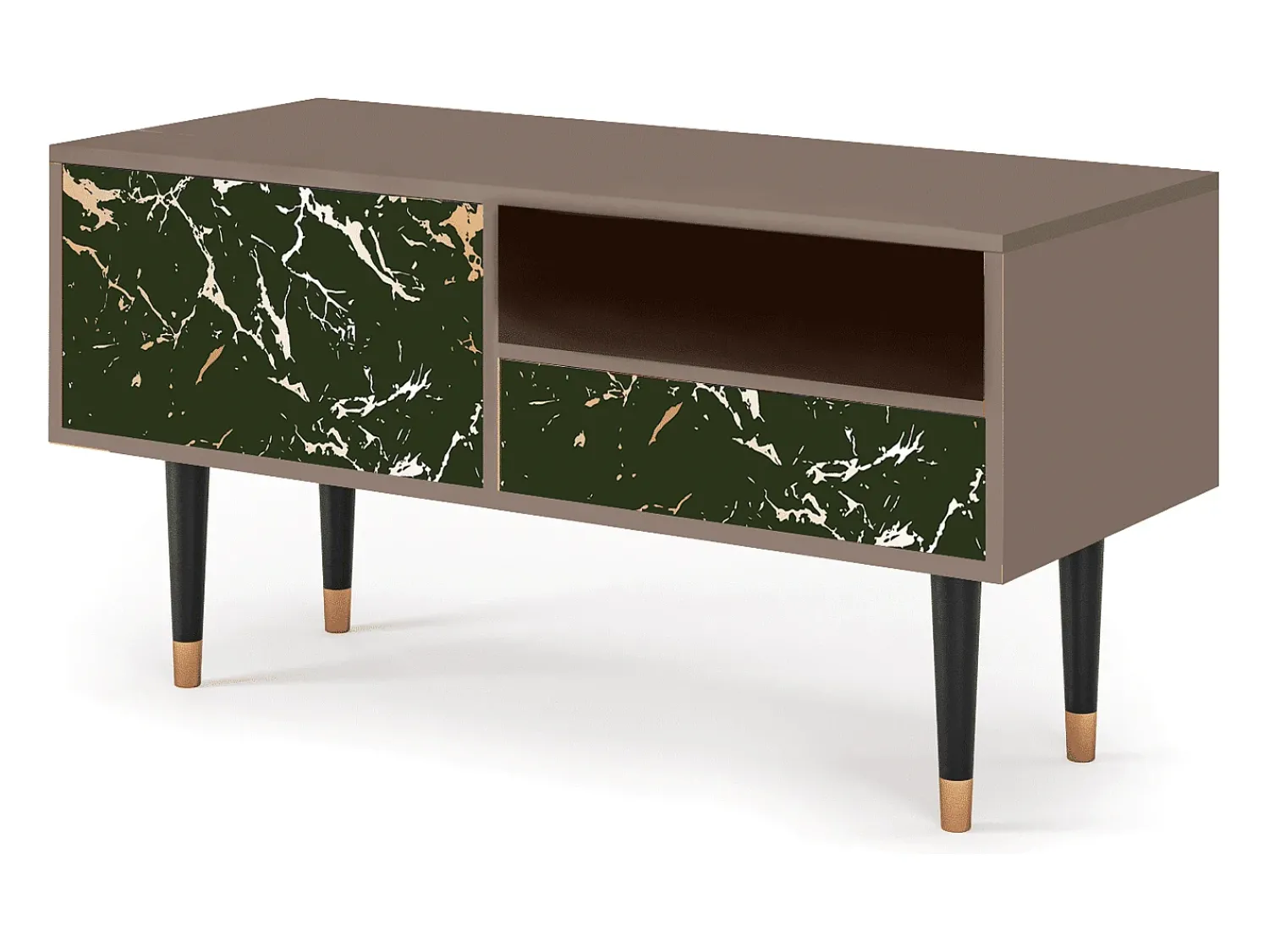 Móvel De Tv* Mueble de TV - 115х59х48 cm - T3 - Amazon Forest, Latte Bege