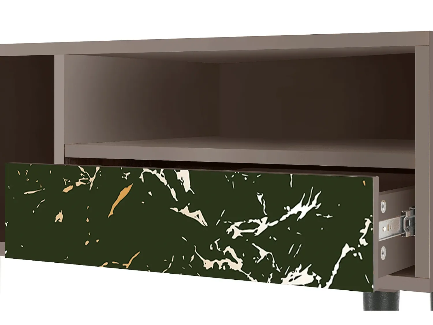 Móvel De Tv* Mueble de TV - 115х59х48 cm - T3 - Amazon Forest, Latte Bege