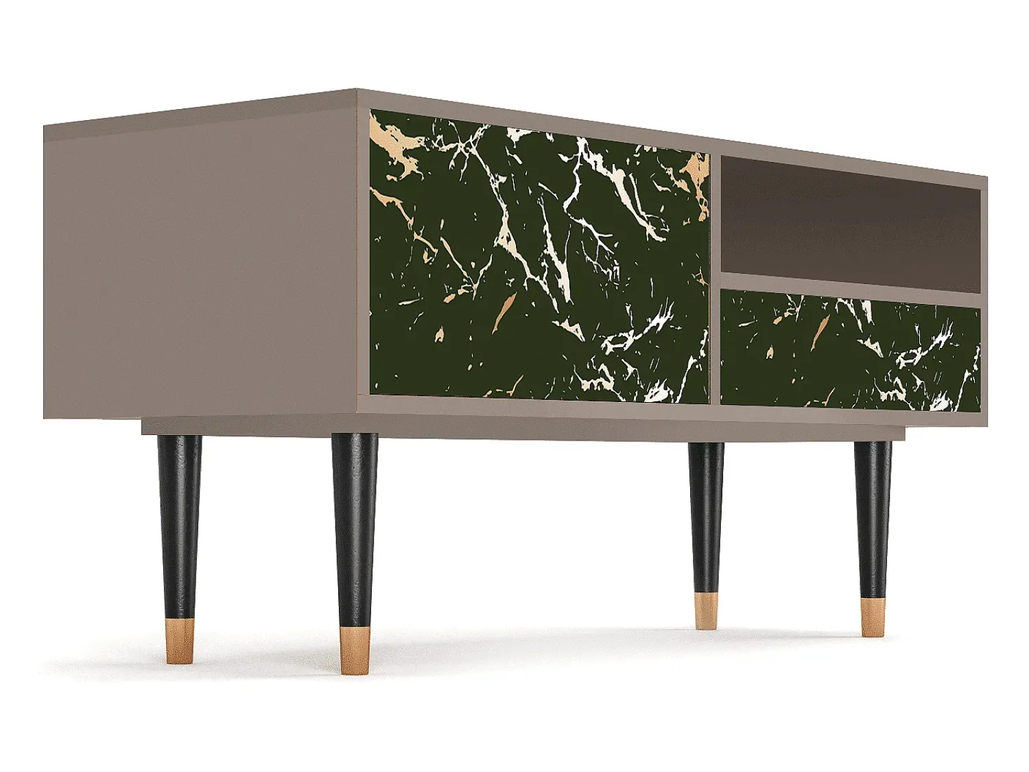 Móvel De Tv* Mueble de TV - 115х59х48 cm - T3 - Amazon Forest, Latte Bege