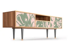 Móvel De Tv| Mueble de TV - 170х59х41 cm - T6 - Aquarelle, Nogueira Castanho