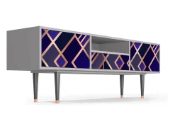 Discount Mueble de TV - 170х59х41 cm - T6 - Aquamarine Getsby, Cinza Cinzento