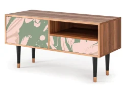 Móvel De Tv* Mueble de TV - 115х59х48 cm - T3 - Aquarelle, Nogueira Castanho