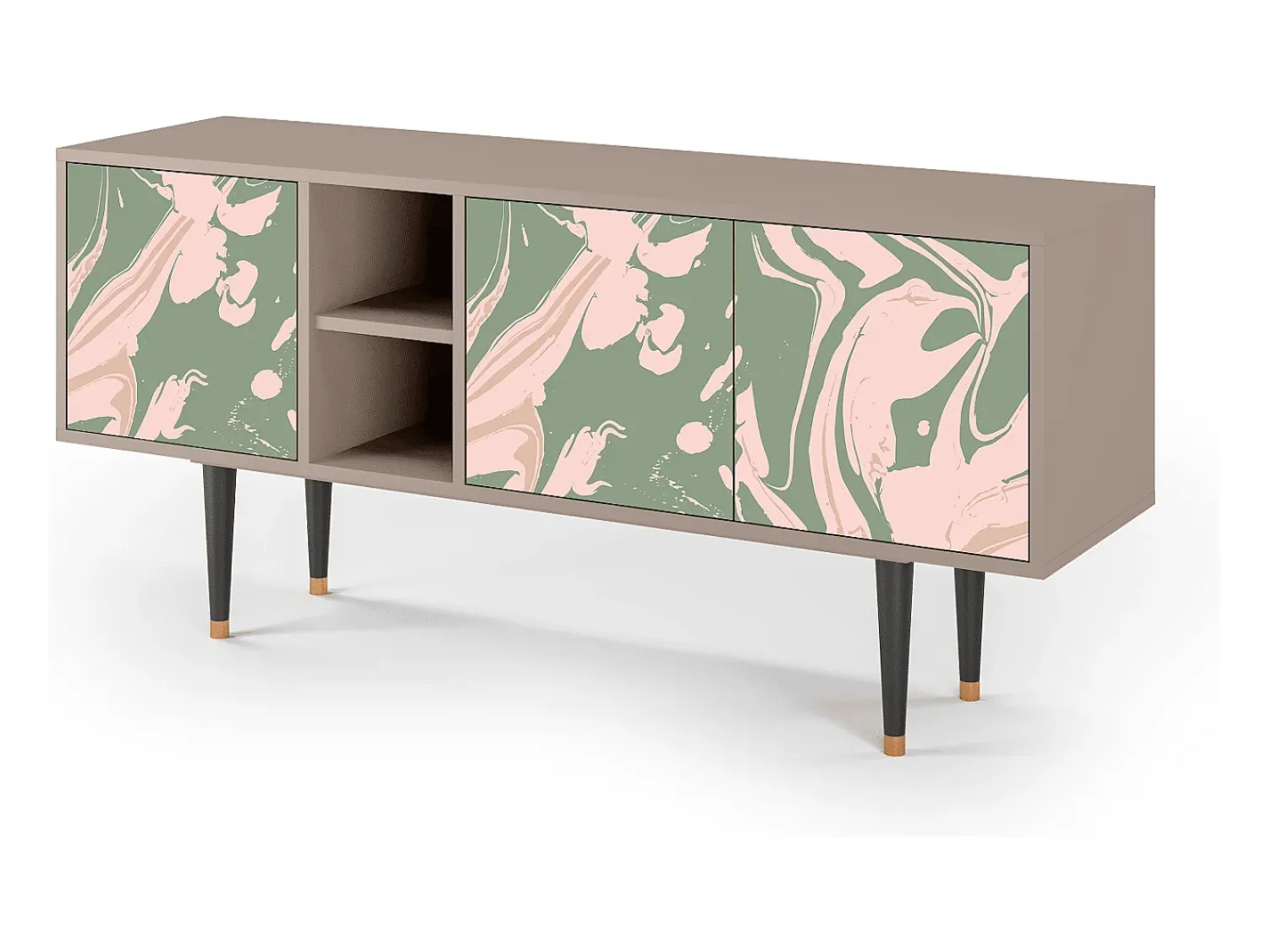 Móvel De Tv* Mueble de TV - 150х69х41 cm - T5 - Aquarelle, Latte Bege