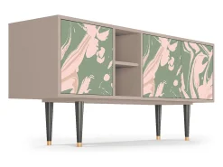 Móvel De Tv* Mueble de TV - 150х69х41 cm - T5 - Aquarelle, Latte Bege