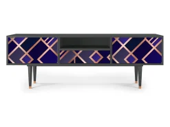 Mueble de TV - 170х59х41 cm - T6 - Aquamarine Getsby, Antracite^ Móvel De Tv