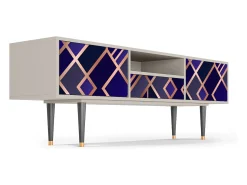 Móvel De Tv* Mueble de TV - 170х59х41 cm - T6 - Aquamarine Getsby, Areia Bege