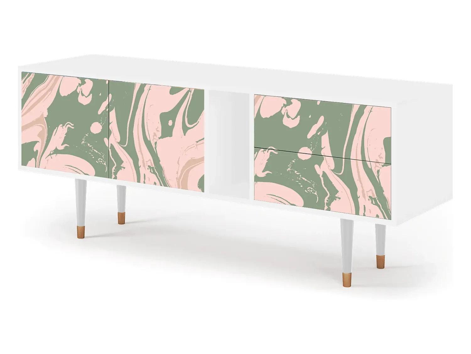 Discount Mueble de TV - 170х69х48 cm - T1 - Aquarelle, Branco Bege